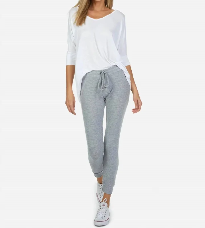 Fashion Sale Bear Classic Sweatpant With Cuff In Heather Grey