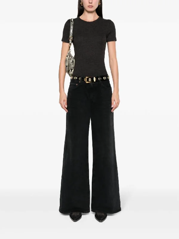 Budget Friendly Clara Low Rise Baggy Jean In Mascara