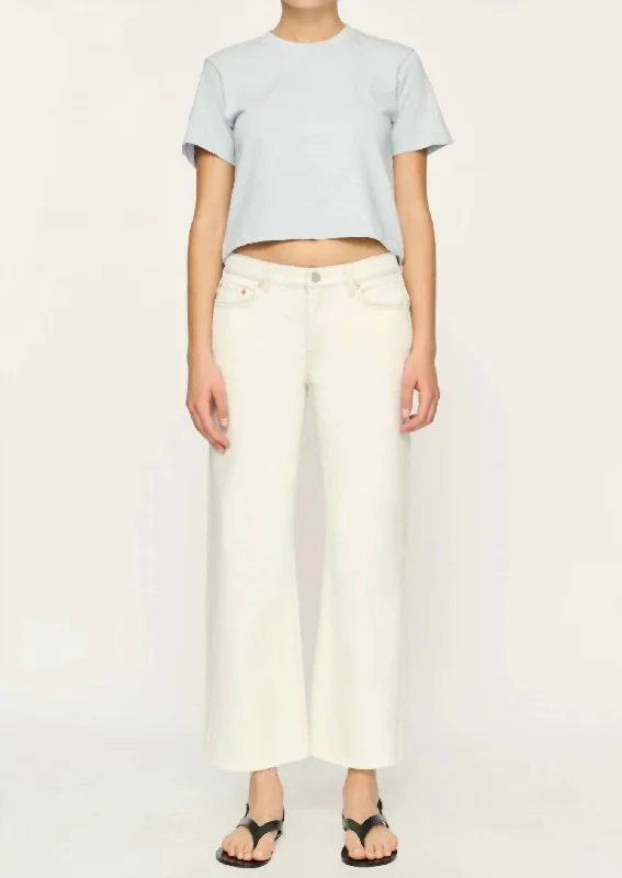 Break Fashion Norms Drue Low Rise Straight Ankle In Vapor