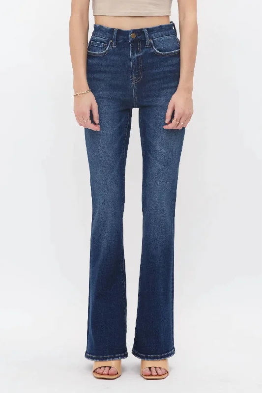 Cool Prices High Rise Bootcut Jean In Dark Wash