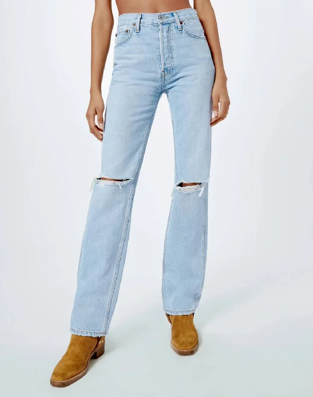 Special Offers, Don't Miss High Rise Loose Jeans In Bleach Destroy