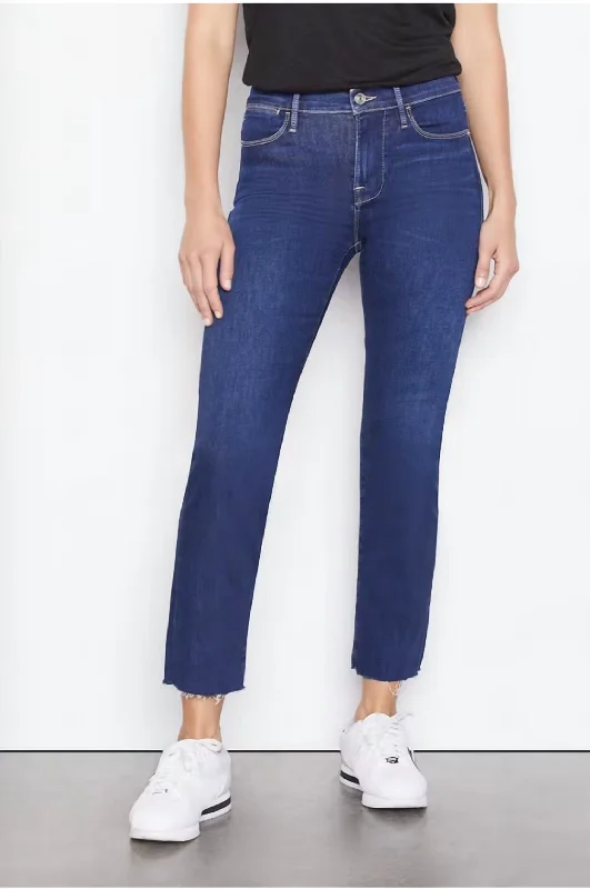 Comfortable Clothes Le High Straight Denim In Sanctuary