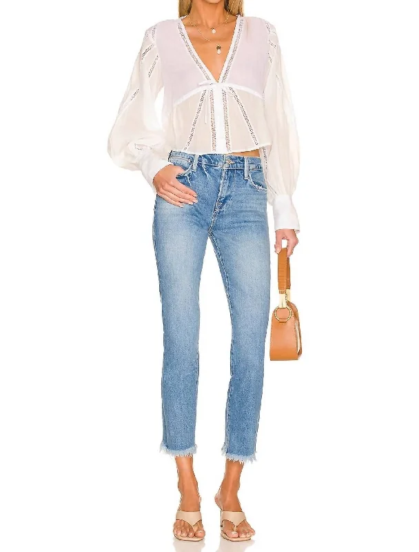 Style Your Wardrobe Le High Straight Jeans In Utopia