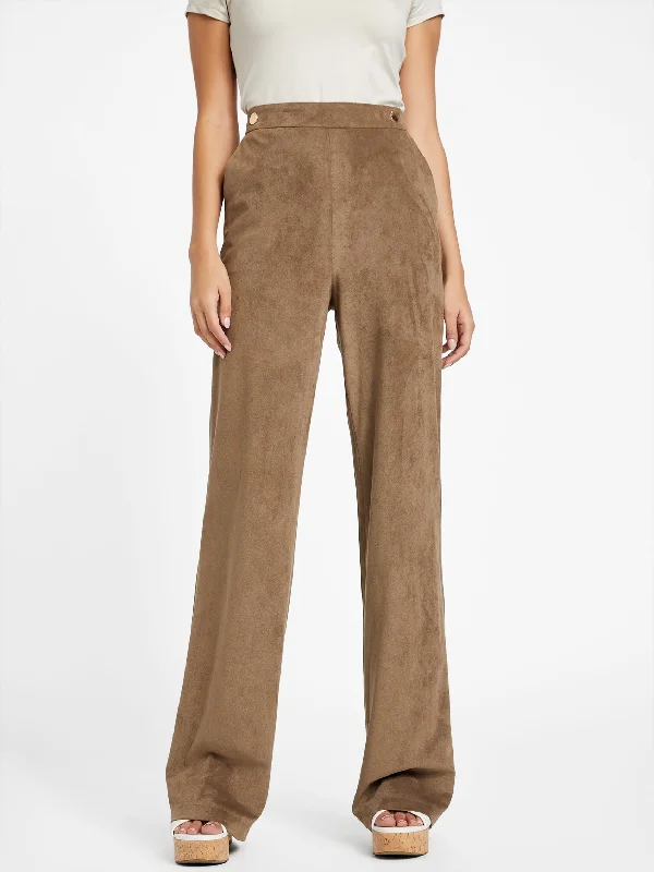 Women Wear Brands Evening Elegance Lerika Faux-Suede Pants