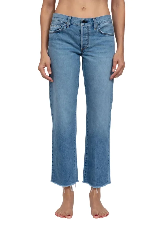 Final Sale Low Rise Straight Jeans In Clean Berkeley