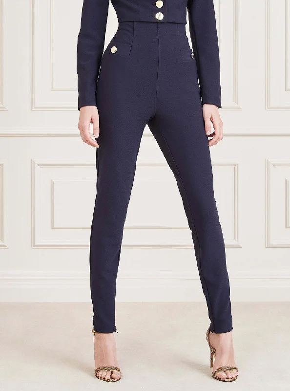 Fashion Essentials Marciano Blue Multi Leigah High-Rise Skinny Pants