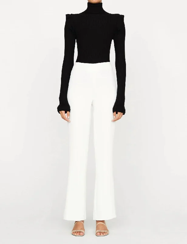 Urban Femme Streetwear Mia Slim Pant In Bone