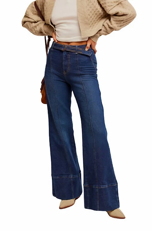 Discover Now Ryla A-Line Jeans In Blue