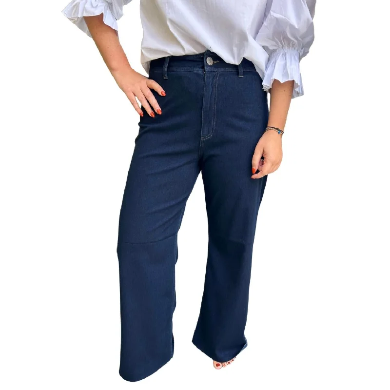 Stylish Savings Simone Wide Leg Pants In Denim