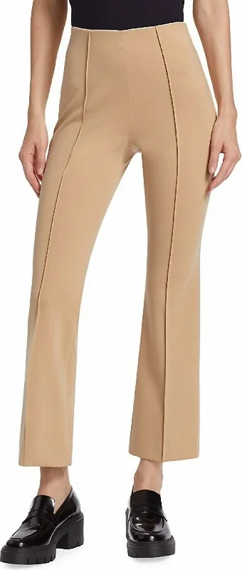 Eclectic Style Wardrobe Women's Ponte Kick Flare Pant In Soft Fawn